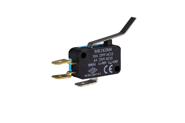 Metal Kıvrık Orta Kollu 1CO MK1 Serisi Mikro Switch